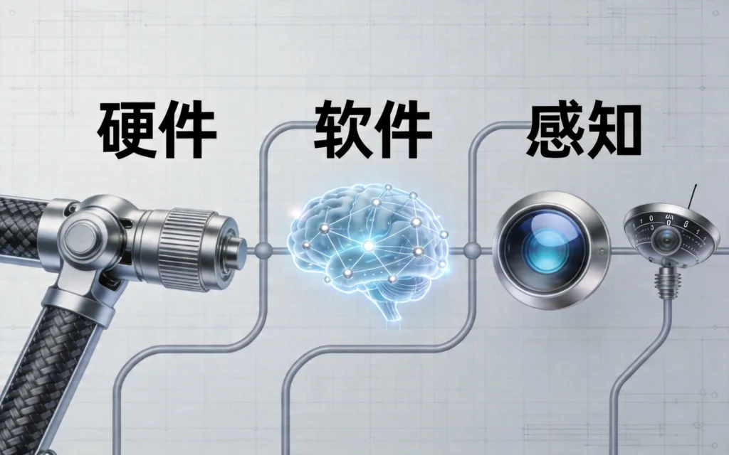 人形机器人技术突破：硬件、软件、感知三大模块