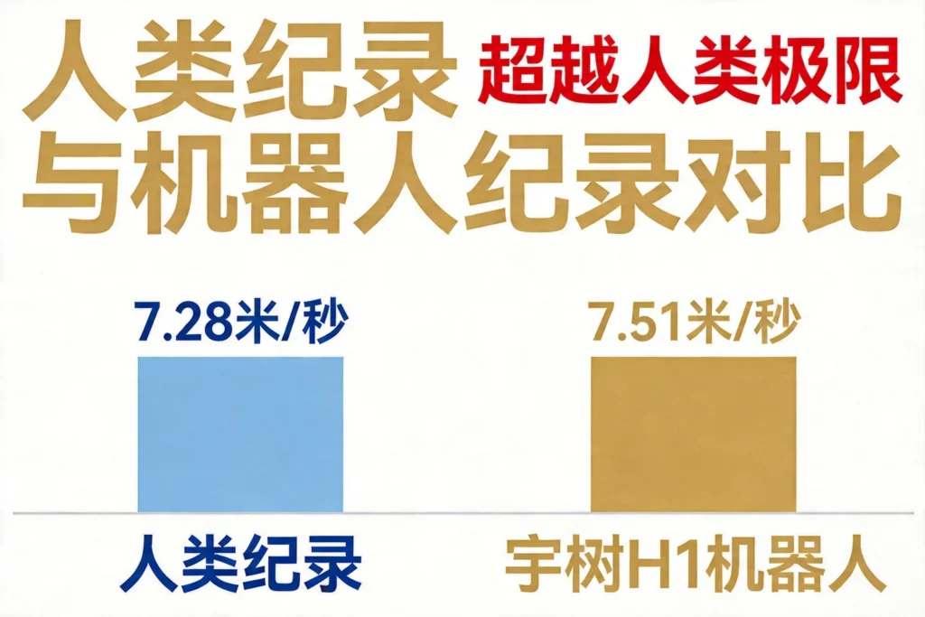 配速对比：机器人超越人类纪录